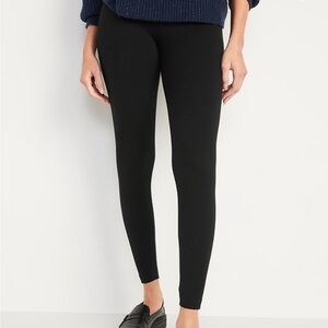 High-Waisted Jersey Ankle Leggings